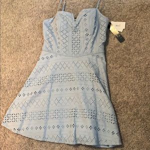 Light blue juniors mini dress from Macy’s